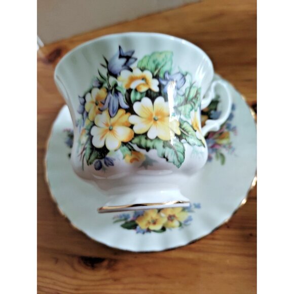Vintage Royal Albert Cup & Saucer Set Summertime Series Partridge Pea - Picture 13 of 13